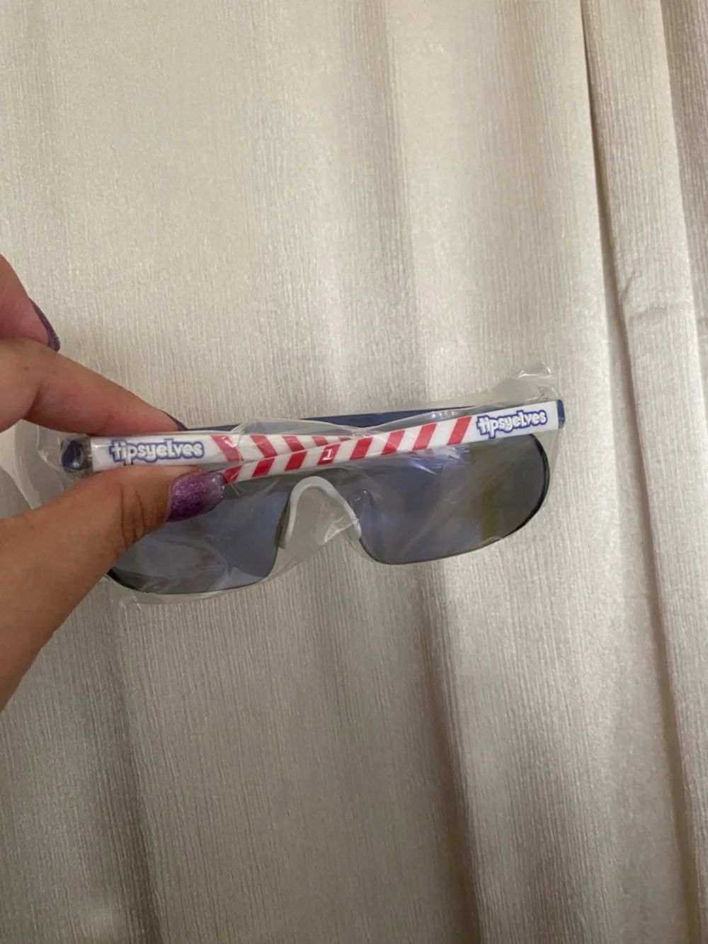 Tipsy Elves USA Shield Sunglasses 🇺🇸 Blue Mirror UV400 NEW
